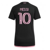 Echipament fotbal Inter Miami Lionel Messi #10 Tricou Deplasare 2023-24 pentru femei maneca scurta